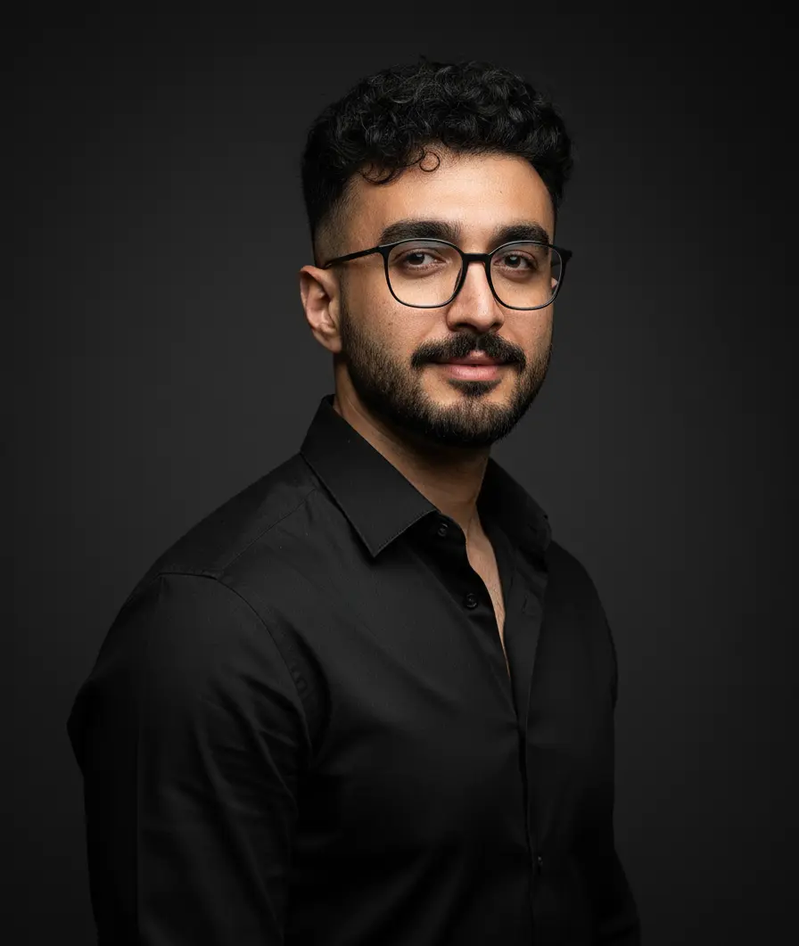 Portrait of Elchin Huseyn, business consultant and entrepreneur