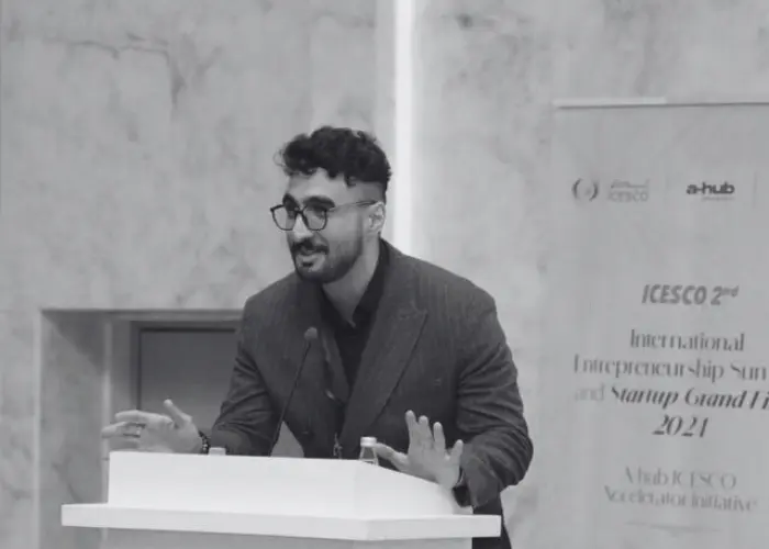 Elchin Huseyn at a professional event